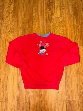 Vintage Christmas snowman crewneck sweatshirt